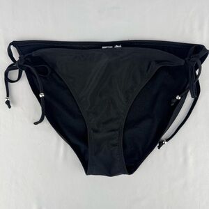 In Gear Swim Black String Bikini Bottom